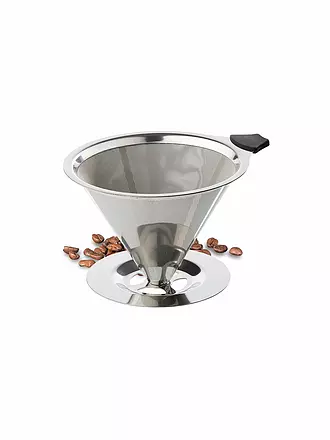 CILIO | Dauerfilter für Kaffee mit Standfuß EDELSTAHL Gr.4 | 